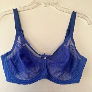 Wacoal Retro Chic Full-Figure Underwire Bra 855186 BLUE 36C